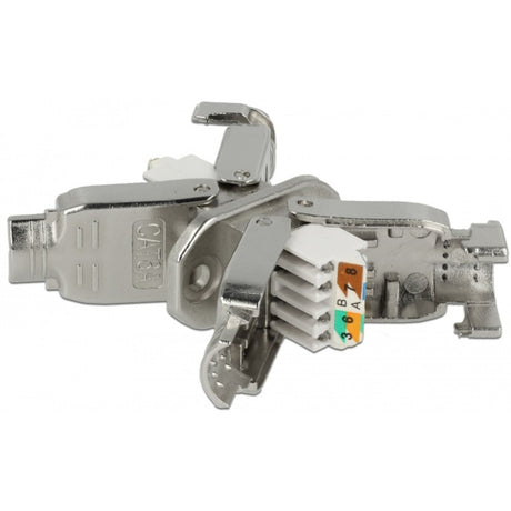 Delock couplage pour câble réseau cat.6a stp (argent)