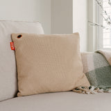 Coussin chauffant sans fil Cosy una tricoté 45 x 45 cm