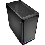 Boîtier mini tour Sharkoon mk4 rgb strip (noir | 2x usb-a | 1x usb-c | rgb)
