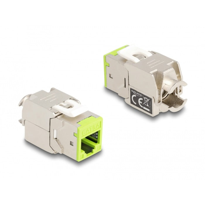 Delock module keystone prise rj45 vers lsa cat 6a sans outil, 8 pièces (multicolore)