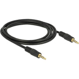 Delock Câble 3,5 mm mâle > 3,5 mm mâle (noir, 2 mètres)