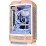 Thermaltake the tower 300 - peach fuzz mini tower behuizing (perzik | 3x usb-a | tempered glass)