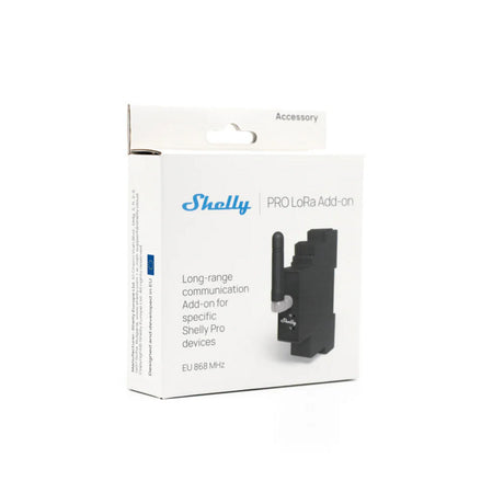 Module d'extension complémentaire Shelly pro lora (noir)