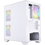 Boîtier tour midi Xyz pc gear Titanium View Lite (blanc | 2x USB-A | verre trempé)