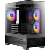 Boîtier mini tour Antec cx500m argb (noir | 2x USB-A | 1x USB-C | verre trempé)