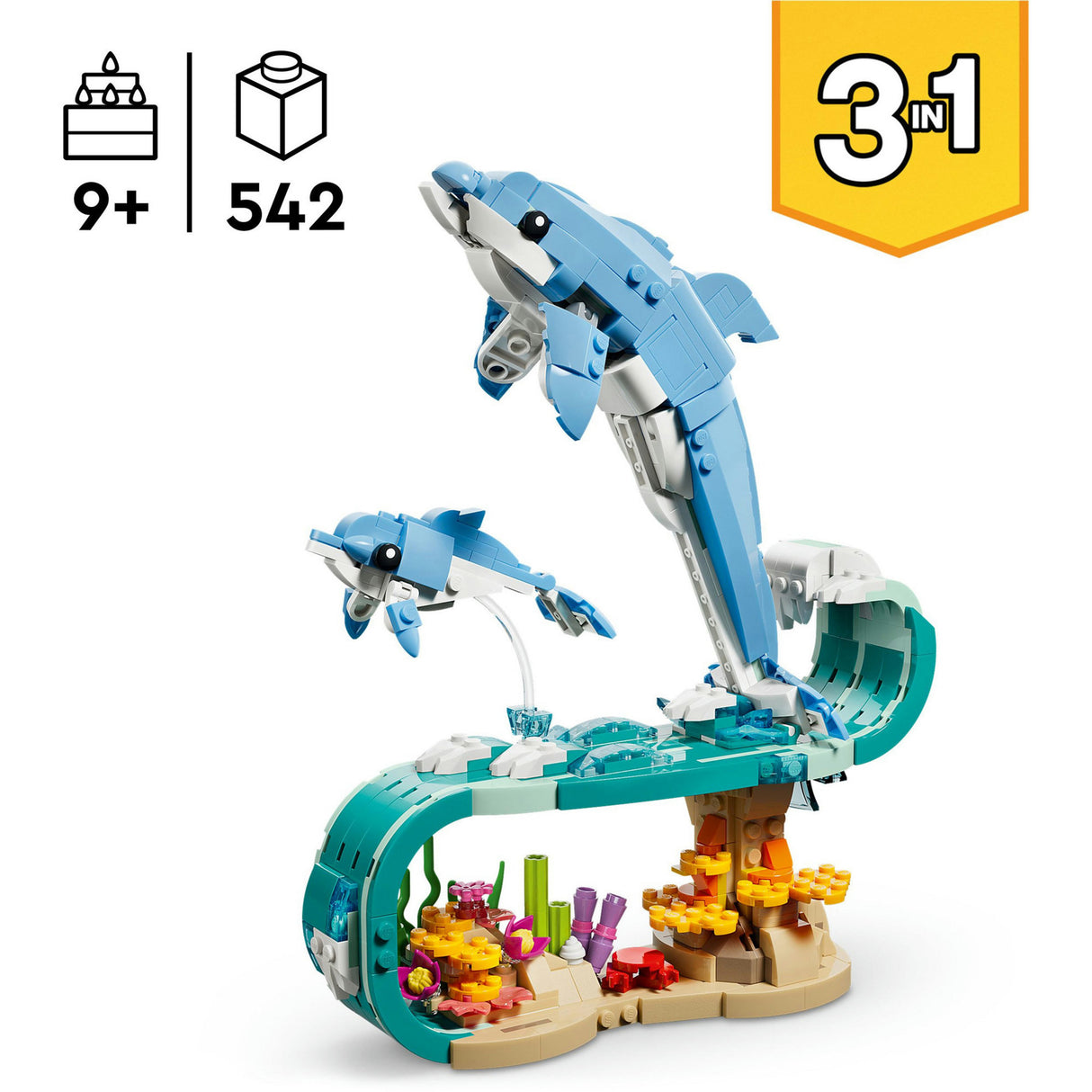 Lego créateur 31385 animaux marins beaux dauphins