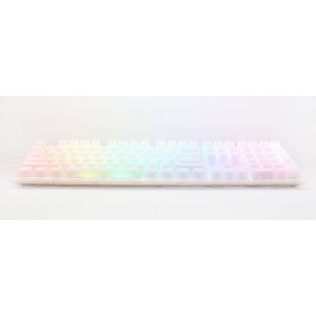 Clavier mécanique Ducky one 3 aura white rgb (blanc, disposition américaine (qwerty), rouge cerise mx, 100%, abs double shot, hot swap)