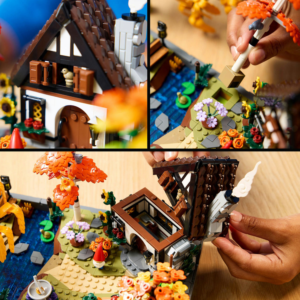 Lego icônes 11372 jardin d'automne avec chalet