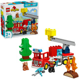 Lego Duplo Town 10473 camion de pompiers avec tuyau et pompier