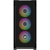 Boîtier tour midi en maille Xyz PC Gear Airone 300-X (noir | 1x USB-A | 1x USB-C | Verre trempé)