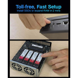 NAS SSD Terramaster f8 (noir, 1x 10GBE, HDMI, USB)