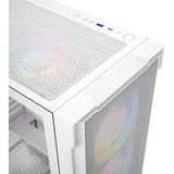 Boîtier tour midi en maille Xyz PC Gear Airone 300-X (blanc | 1x USB-A | 1x USB-C | Verre trempé)