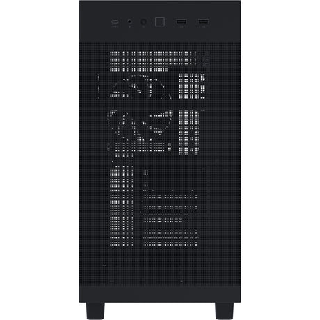 Asus prime ap303 - tempered glass panel midi tower behuizing (zwart | 2x usb-a | 1x usb-c | tempered glass)