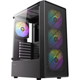 Boîtier tour midi Antec ax26 rgb Elite (noir | 3x USB-A | verre trempé)