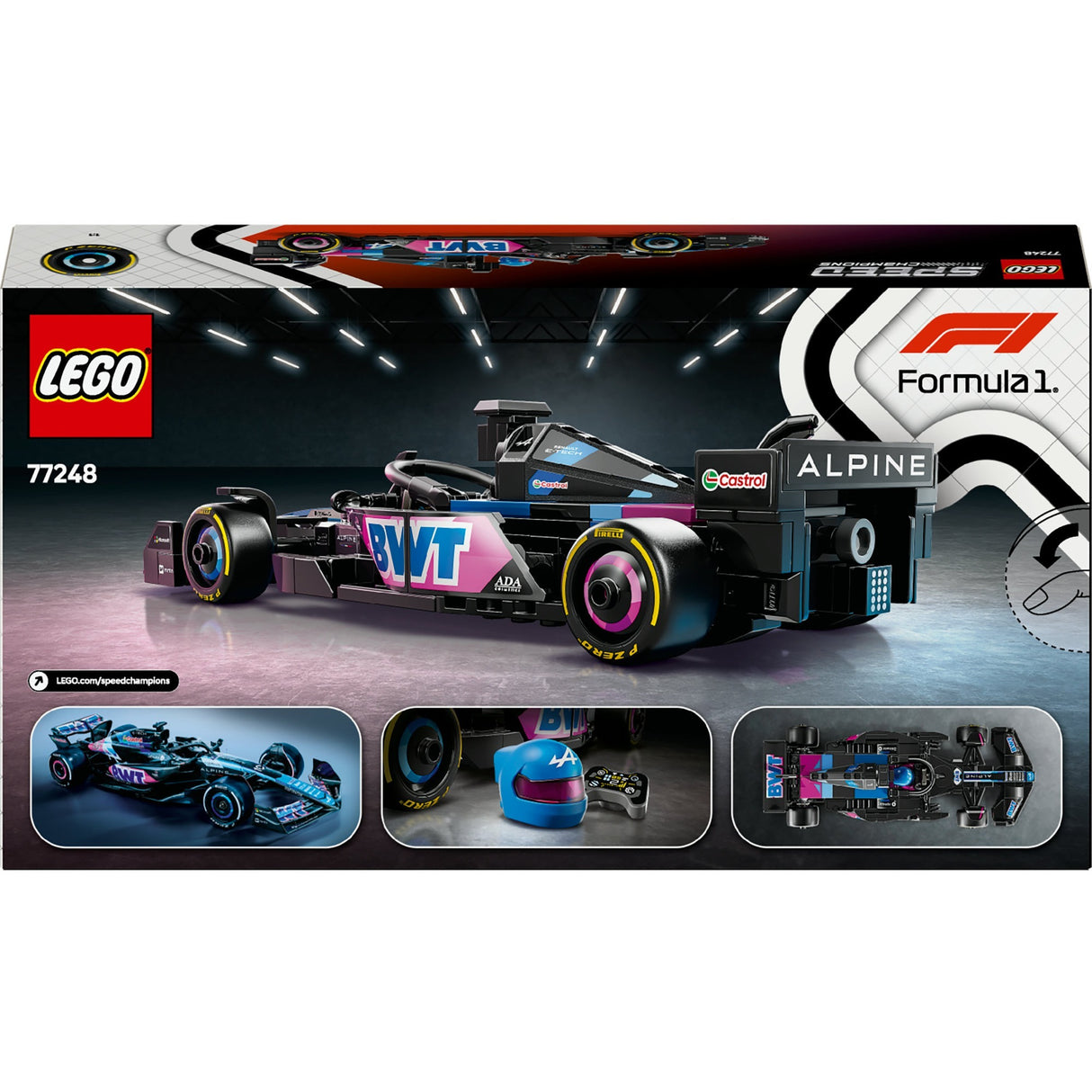 Lego Speed Champions 77248 BWT Alpine F1 Team A524 Voiture de course