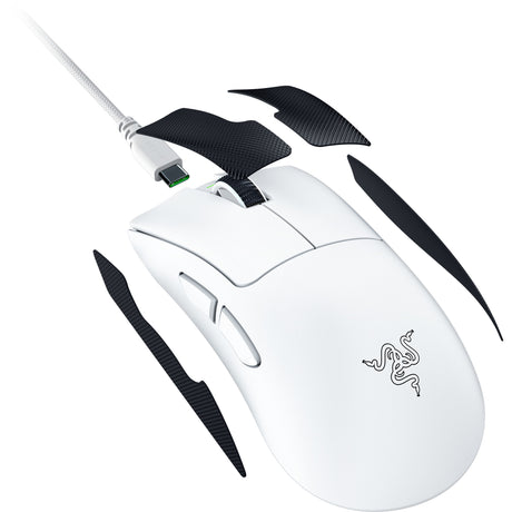 Souris de jeu Razer deathadder v4 pro (blanche, jusqu'à 45 000 dpi, 8 000 Hz)