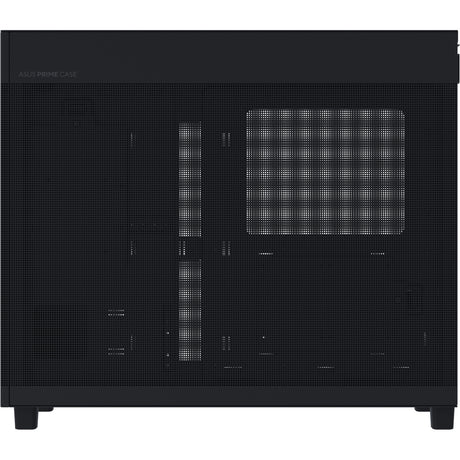 Asus Prime Ap303 - Boîtier tour midi avec panneau en verre trempé (Noir | 2x USB-A | 1x USB-C | Verre trempé)