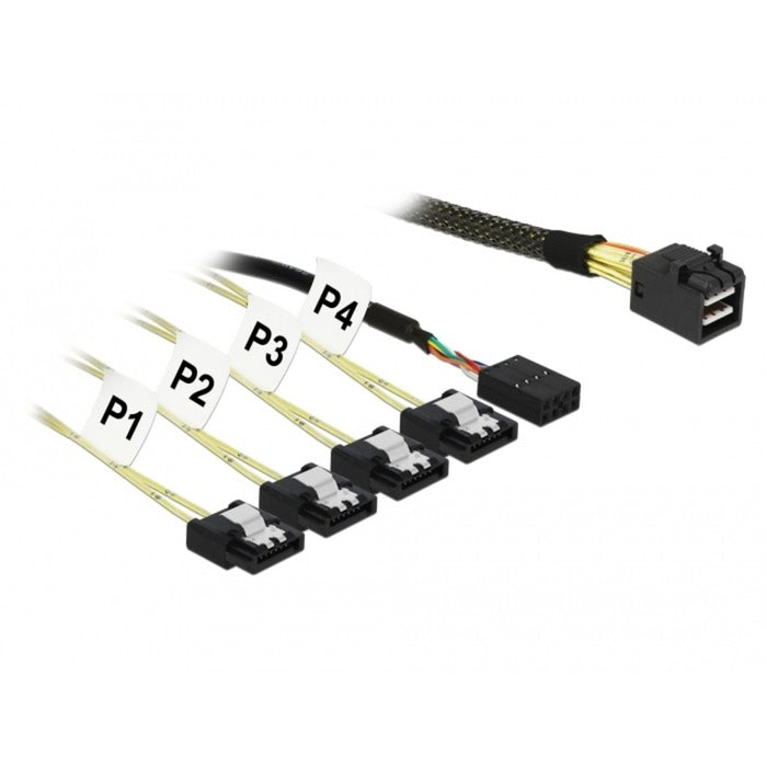 Dellock Mini Sas HD SFF-8643> 4x SATA 7 broches