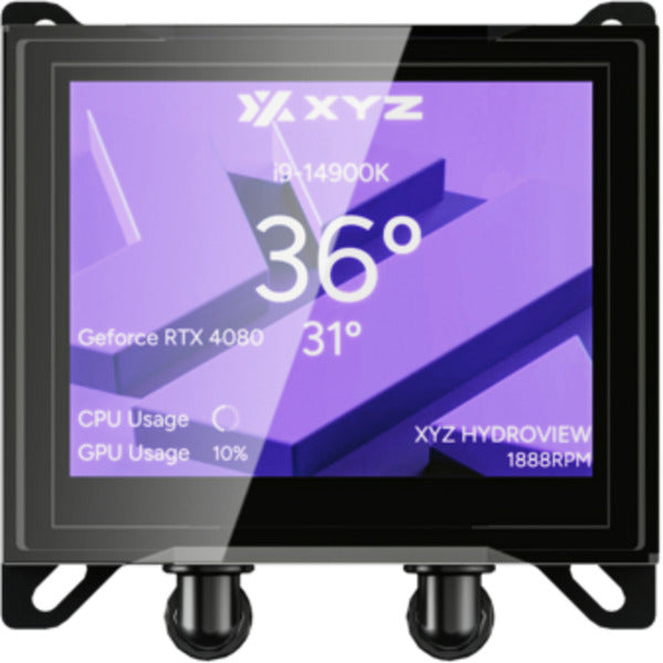 Xyz pc gear hydroview aio 240 refroidissement par eau (noir, argb, pwm)