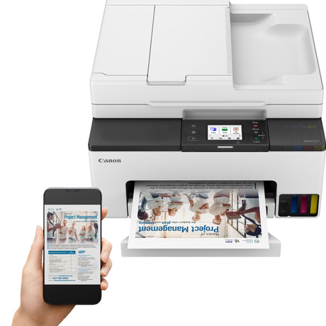 Canon maxify gx2051 imprimante à jet d'encre tout-en-un avec fonction fax (blanc, impression, copie, numérisation, fax, Wi-Fi)