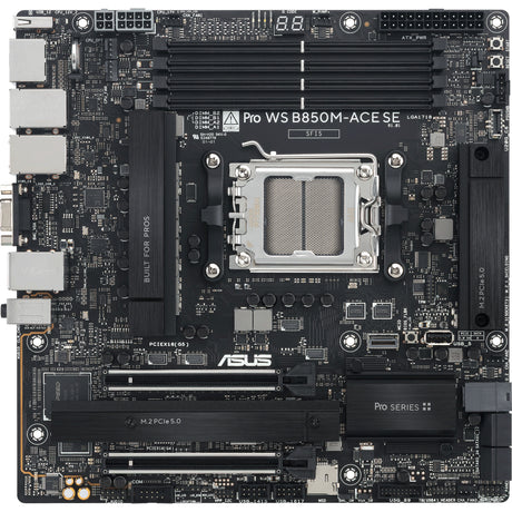 Asus pro ws b850m-ace se socket am5 moederbord (raid, 10gb-lan, sound, µatx)