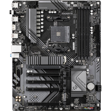 Carte mère Gigabyte b550 eagle wifi6 socket am4 (gris noir, raid, gb-lan, wi-fi 6, bt, son, atx)