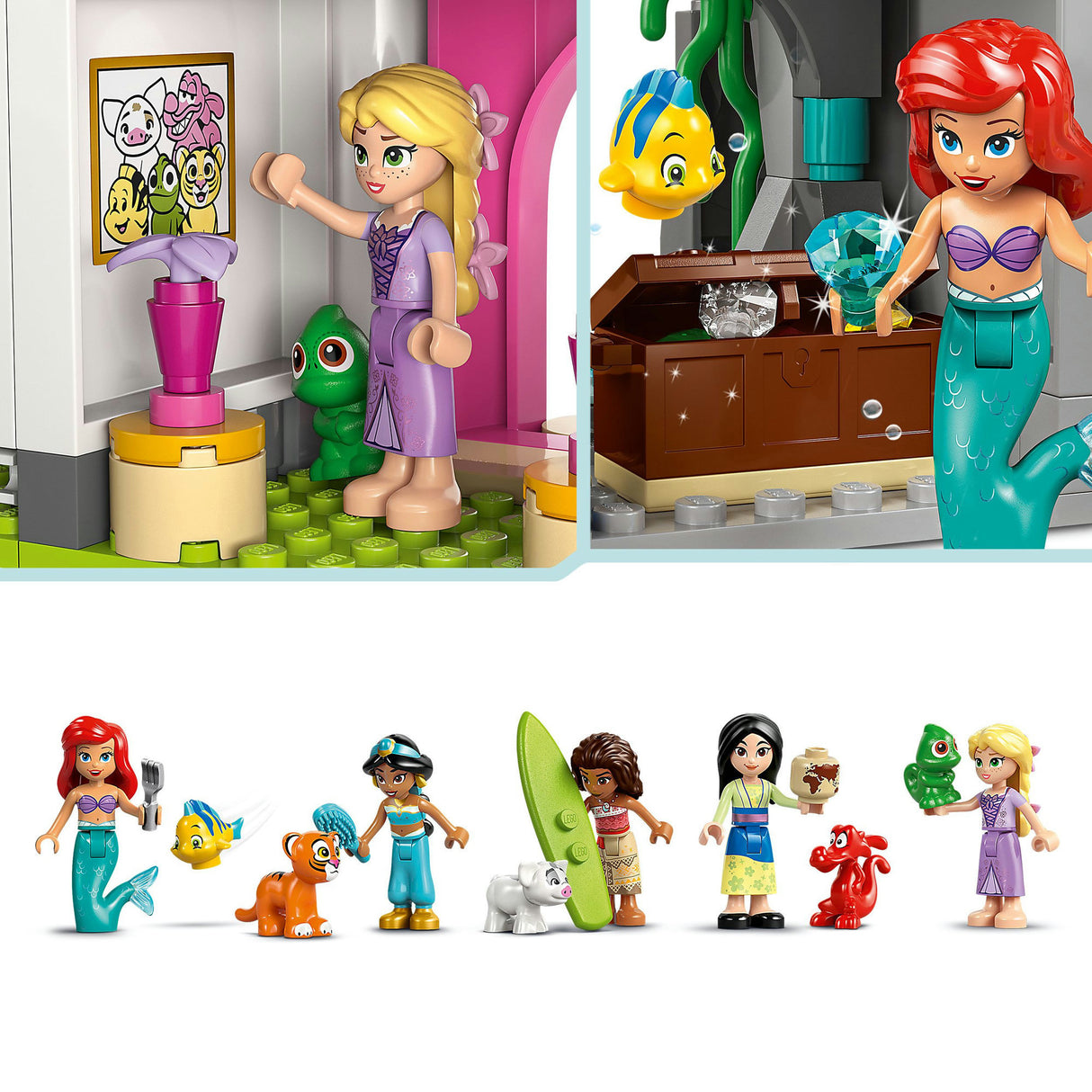 Lego 43267 Disney Princess Château de princesse et animaux royaux