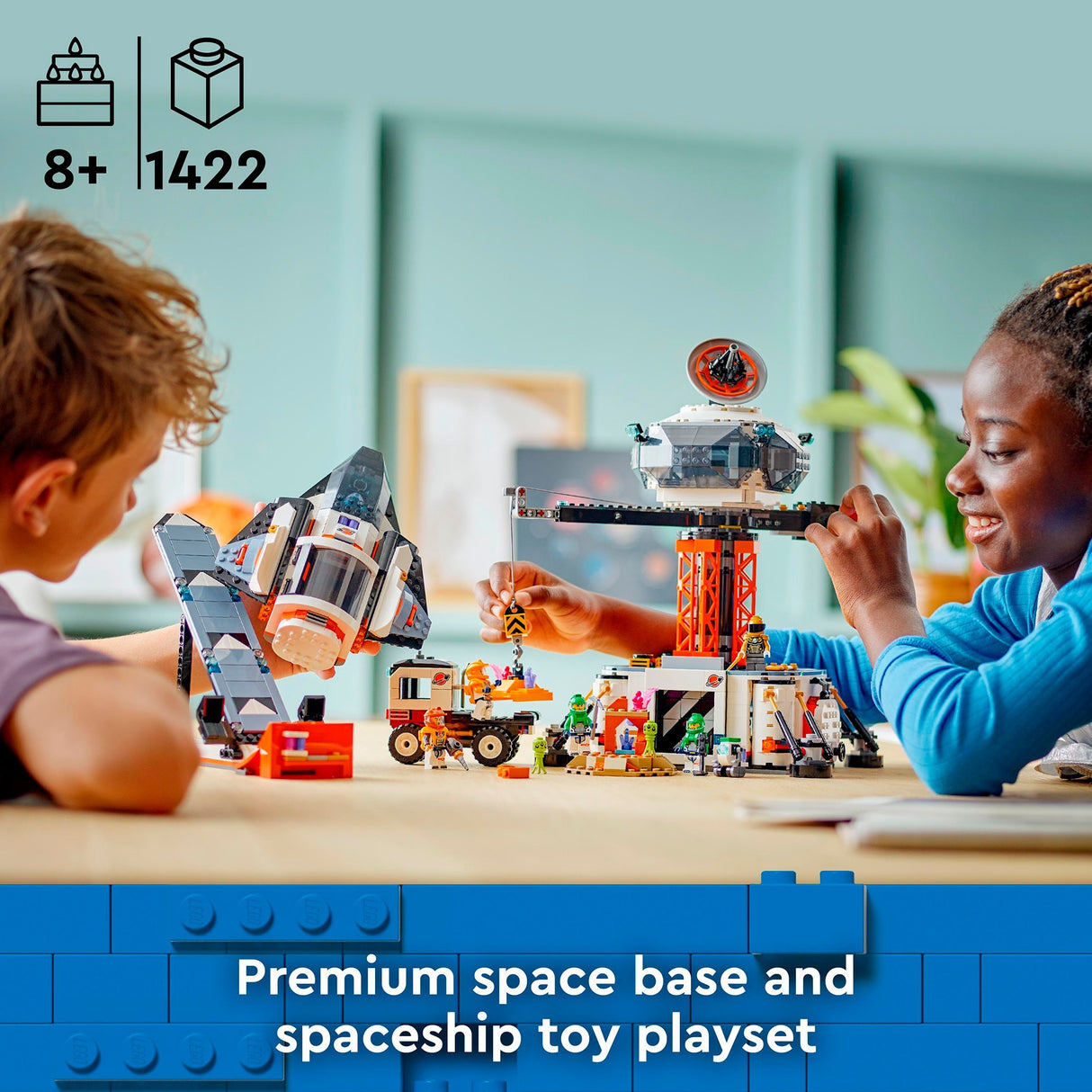 Lego City - Jouet de construction base spatiale et rampe de lancement de fusée (60434)