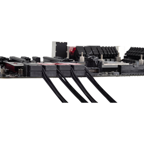 Câble Silverstone sata iii 30 cm (noir, 6 Go, connecteur profil bas, cp11b-300)