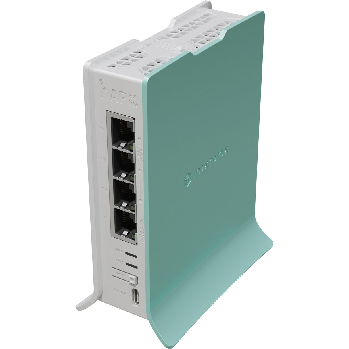 Point d'accès Mikrotik hap ax lite (l41g-2axd) (blanc vert, processeur qualcomm ipq-5010, wifi 6)