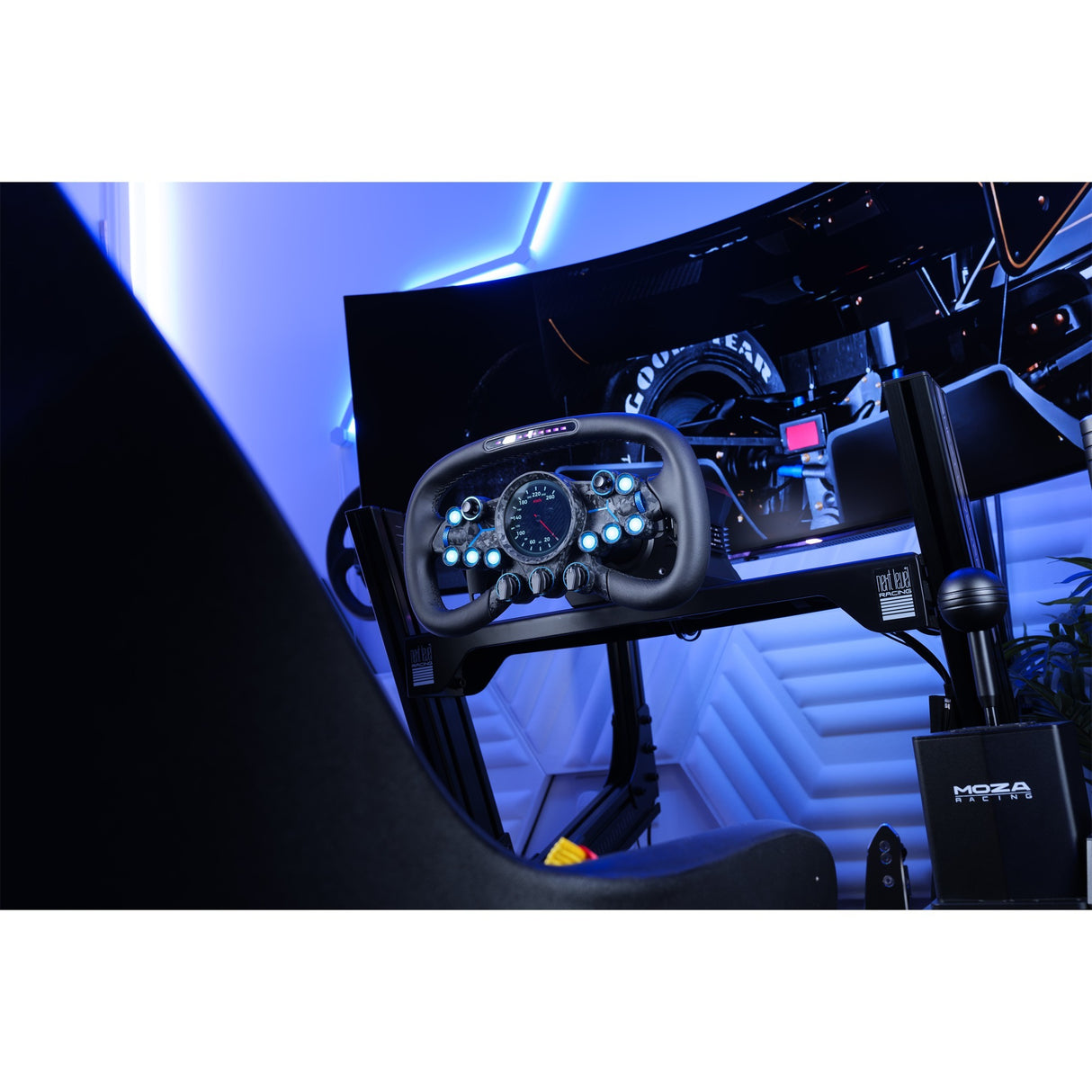 Module complémentaire de guidon Moza vision gs (carbone noir)