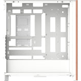 Thermaltake s370 ws snow midi tower behuizing (wit | 2x usb-a | 1x usb-c | tempered glass)