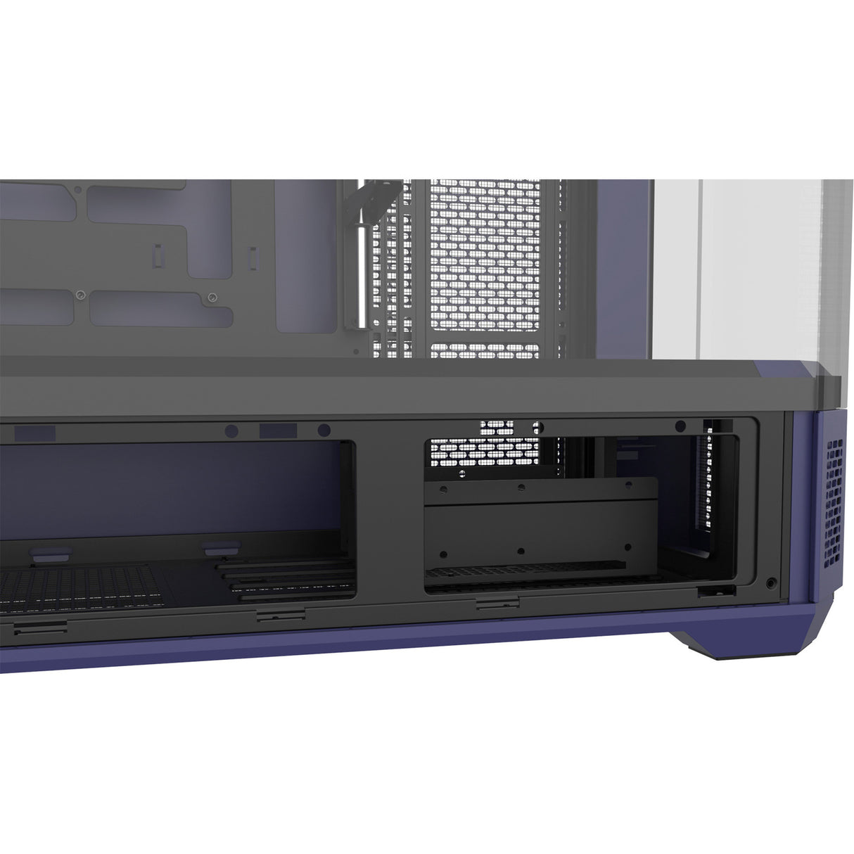 Thermaltake view 600 tg future dusk big tower behuizing (paars zwart | 2x usb-a | 1x usb-c | tempered glass)