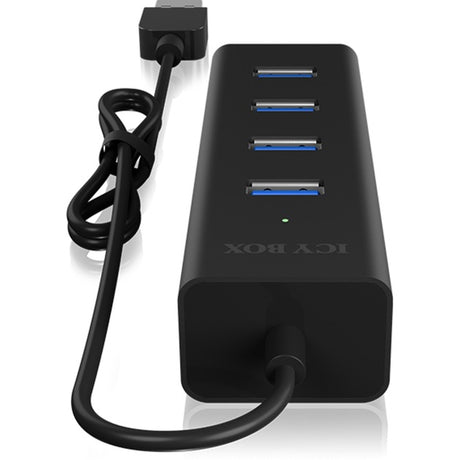 Boîte glacée ib-hub1409-u3 hub USB 4 ports (noir)