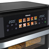 Friteuse à air chaud Tristar fr-9078 dualzone flex airfryer (noir, 10 litres, 2800 watts)