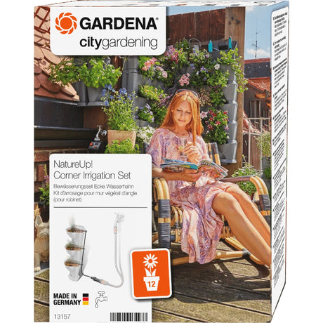 Gardena natureup! kit d'arrosage robinet d'angle système goutte à goutte (13157-20)