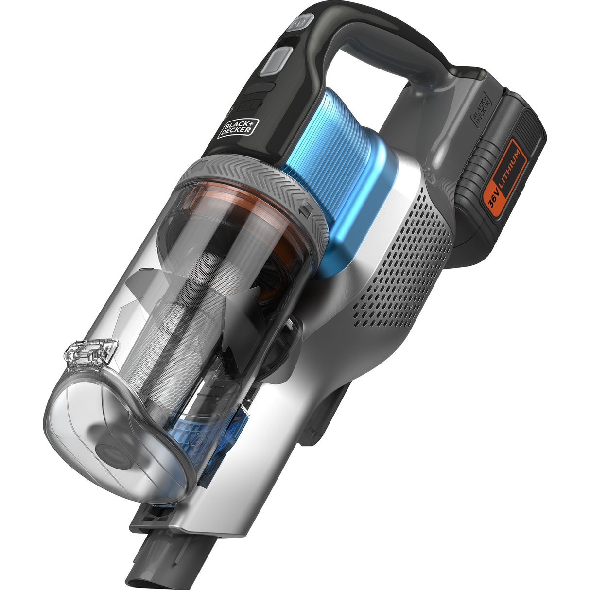 Aspirateur balai Black+decker 36v 4-en-1 (gris bleu clair)