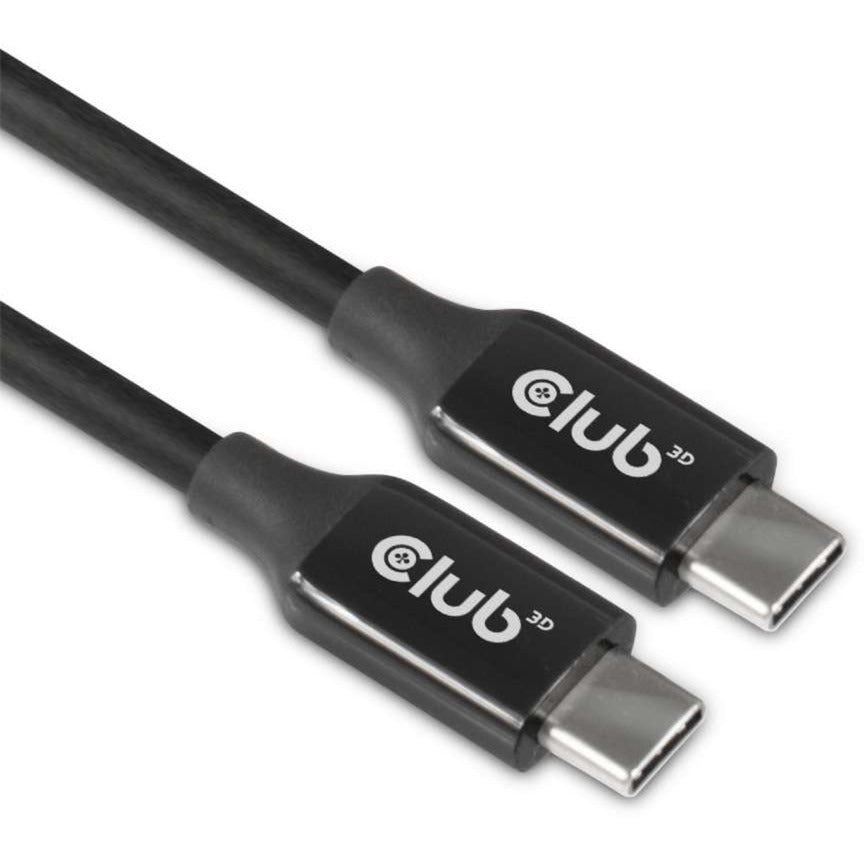 Club 3D USB-C 3.2 gen2 > Câble bidirectionnel actif USB-C (noir, 5 mètres, 8k 60hz)