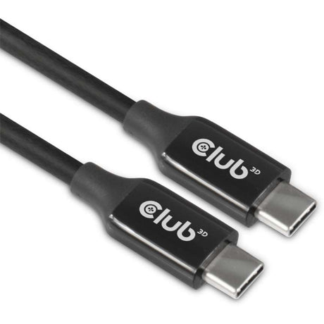 Club 3D USB-C 3.2 gen2 > Câble bidirectionnel actif USB-C (noir, 5 mètres, 8k 60hz)