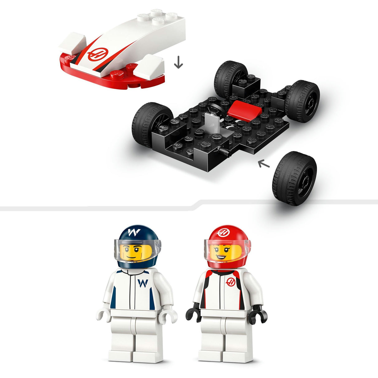 Lego city 60464 f1 williams courses et lièvre f1 voitures de course