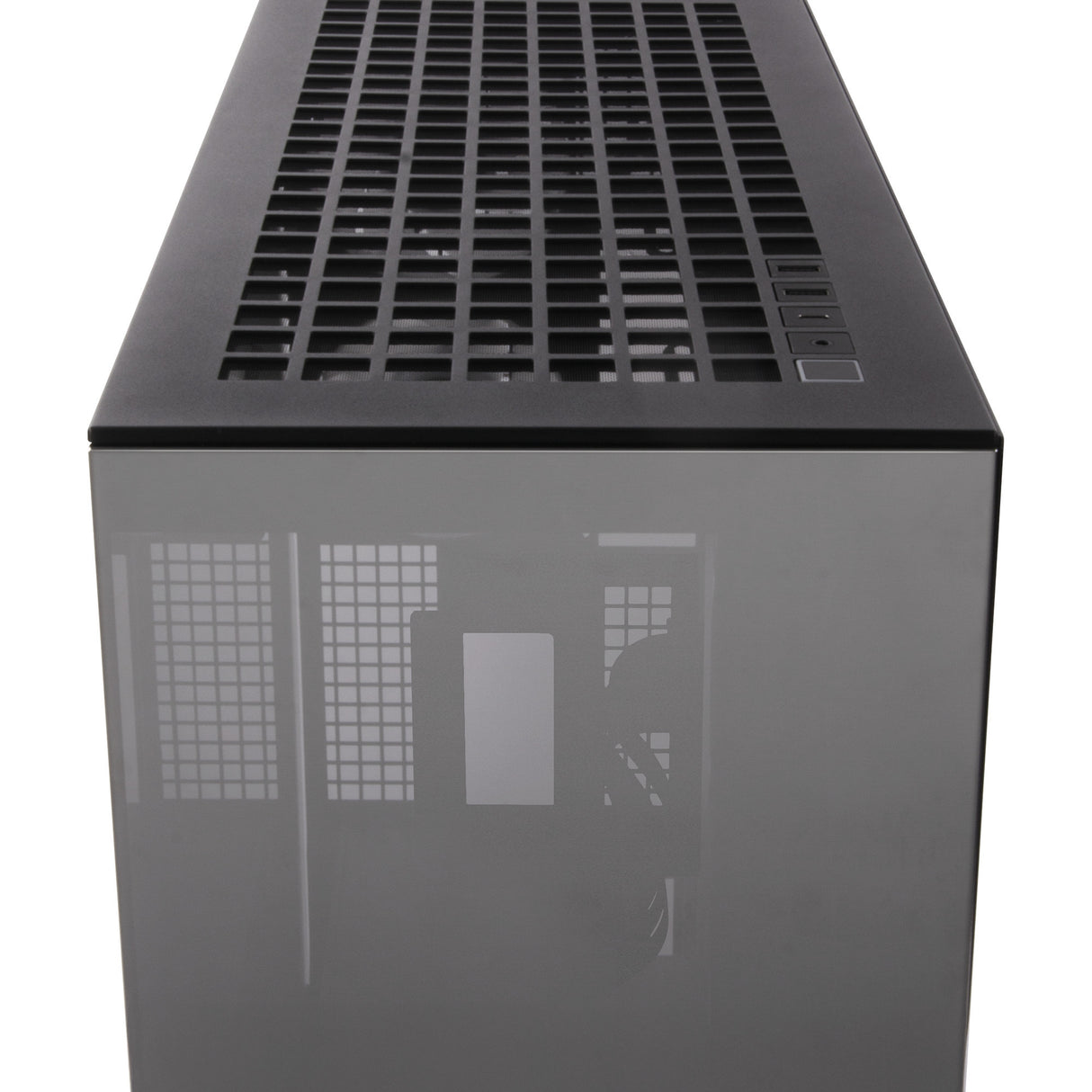 Boîtier tour midi Arctic xtender vg (noir | 2x USB-A | 1x USB-C | RVB | verre trempé)