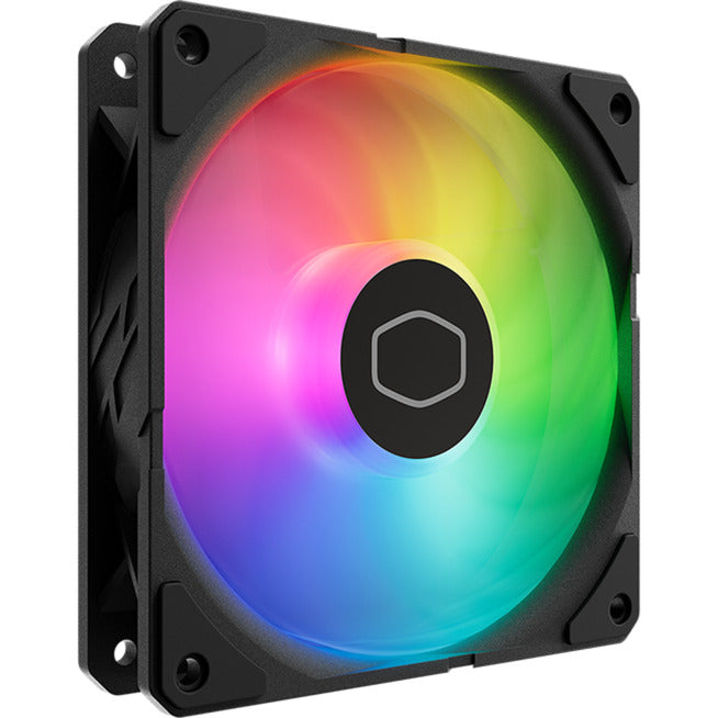 Ventilateur de boîtier Cooler master sickleflow edge 120 argb (noir, 120 x 120 x 25 mm, pwm, avec contrôleur mini LED a1)