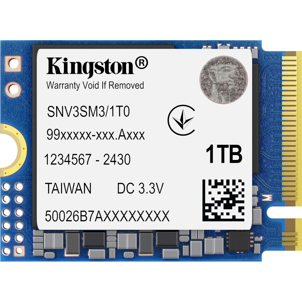 SSD Kingston nv3 1 To (pcie 4.0 x4, nvme, m.2 2230)