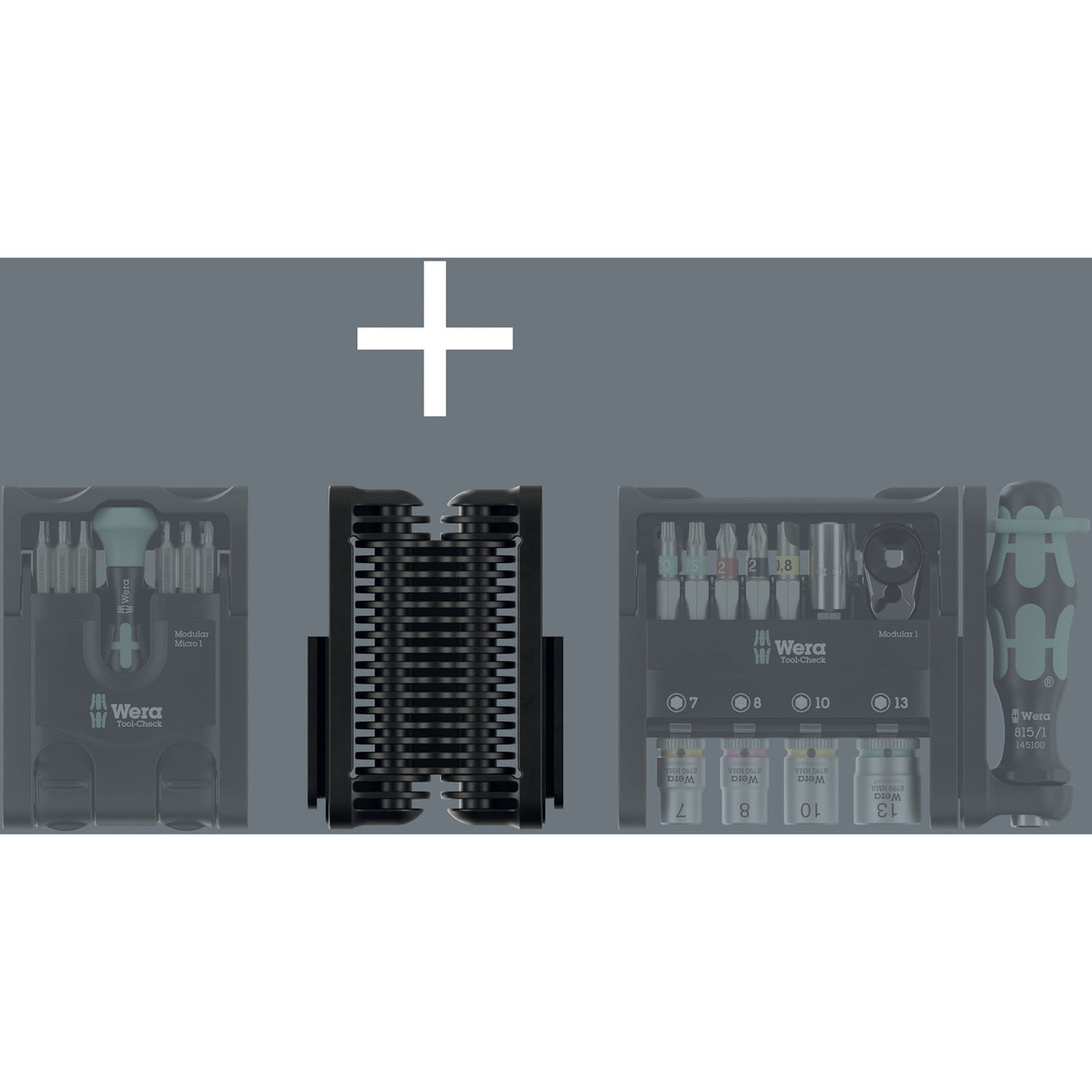 Wera Tool-Check Modular Set Imperial 1, jeu d'embouts 50 pièces (noir vert)