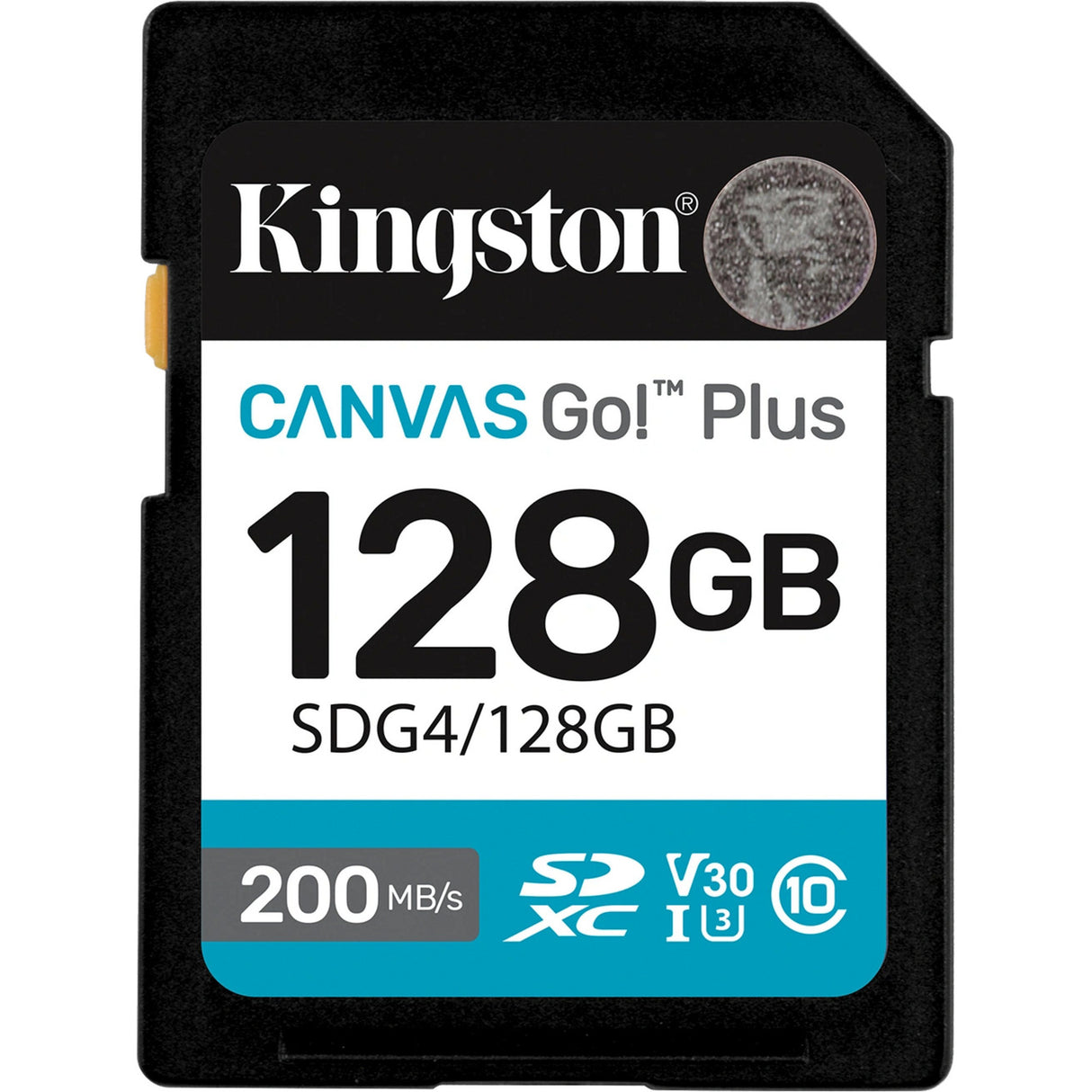 Toile Kingston, c'est parti ! plus carte mémoire SDXC 128 Go (noire, classe 10, UHS-I U3, V30)