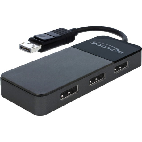 Delock displayport 1,4 entrée > 3x displayport out displayport splitter (noir, 0,12 mètres)