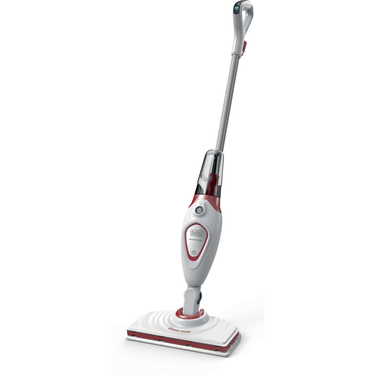 Balai vapeur Black+decker bds1616r 1600w avec 2 chiffons vapeur nettoyeur vapeur (blanc rouge)