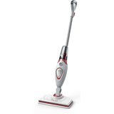 Balai vapeur Black+decker bds1616r 1600w avec 2 chiffons vapeur nettoyeur vapeur (blanc rouge)