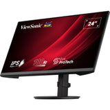 Moniteur ergonomique Viewsonic VA2408-HDJ 23,8 (noir (mat), 1x HDMI, 1x port d'affichage, VGA, 100 Hz)