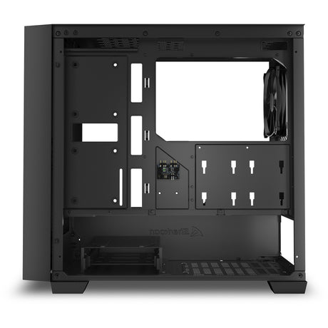Boîtier tour midi Sharkoon j1000 argb (noir | 3x usb-a | rgb | verre trempé)